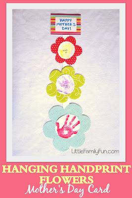 Handprint Flowers Mother's Day Card