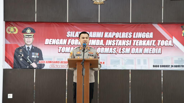 Tingkatkan Sinergitas, Kapolres Lingga Gelar Silaturahmi dengan Forkopimda