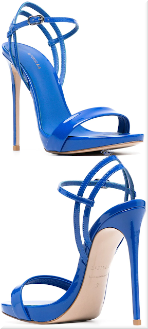 ♦Le Silla persia blue Gwen high-heel sandal #lesilla #shoes #blue #brilliantluxury