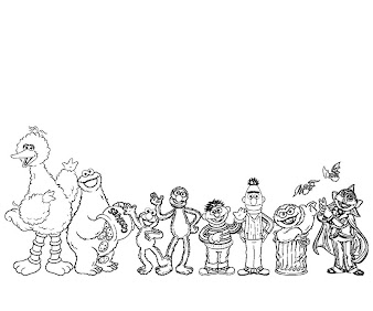 #2 Sesame Street Coloring Page