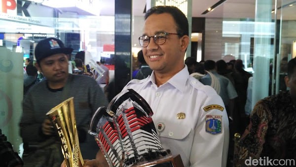 Gubernur DKI Anies Baswedan Raih Tiga Penghargaan dari KPK