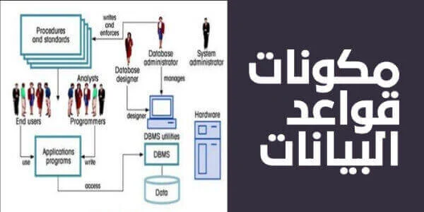 مكونات قواعد البيانات وأنواع قواعد البيانات ومميزات قواعد البيانات