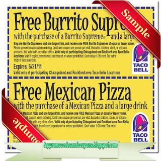 Free Printable Taco Bell Coupons