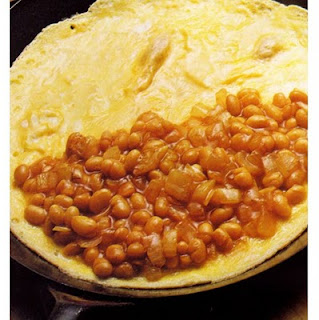 Receta de Cocina Omelette básico con relleno de alubias