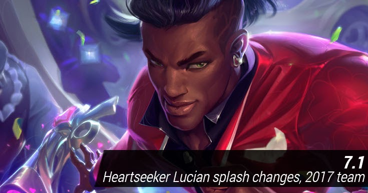 Surrender At 1 5 Pbe Update Hs Lucian Splash Art Update Team Icons More