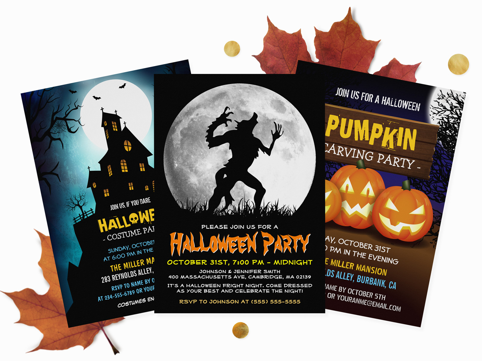 24 Scary Halloween Party Invitations