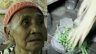 Sangat Miris Seorang Nenek Makan Rumput Demi Bertahan Hidup