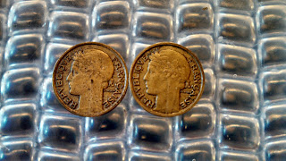 1941 French half dollar 50 centimes coin roll hunting find