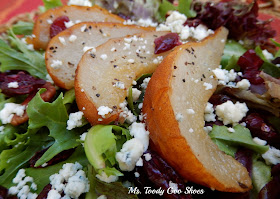 Roasted Pear Salad with White Balsamic Vinaigrette by Ms. Toody Goo Shoes