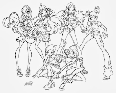 Desenhos para Colorir Winx Club