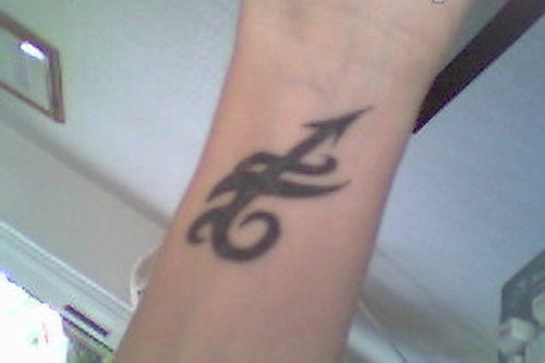 sagittarius tattoos design on the hand and foot