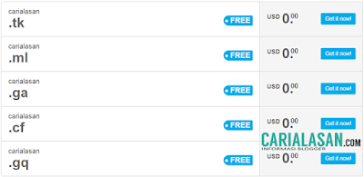 cara mendaftar domain .ml di blogger