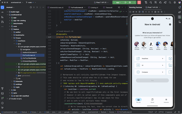 Image showing the new UI adopted from IntelliJ