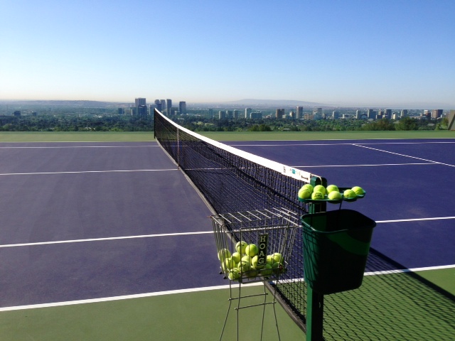 James Goldstein Infinity Tennis court