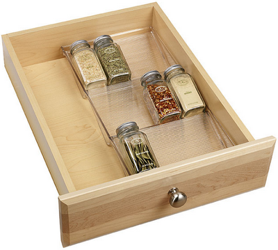 Inexpensive Spice Drawer Organization