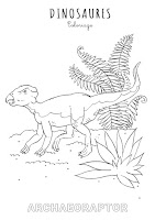 Coloriage de l'archaeoraptor