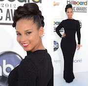 Alicia Keys was clad in an Azzedine Alaia dress at the 2012 Billboard Music .