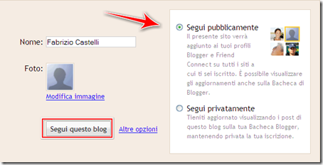 come iscriversi blog blogger Google Friend Connect