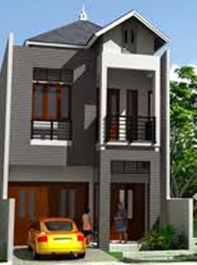  Desain  Rumah  Minimalis 2  Lantai  Di Lahan  Sempit  Gambar 