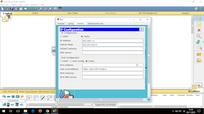 Setting IP PC1