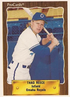 Thad Reece 1990 Omaha Royals card