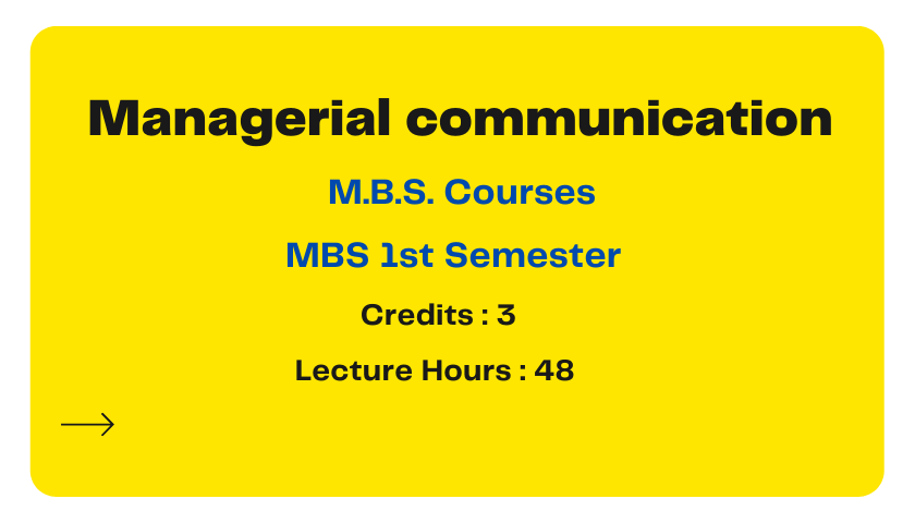 managerial communication | MBS