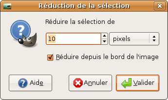 réduction sélection tuto gimp scrapbooking