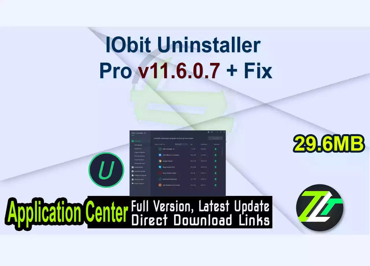 IObit Uninstaller Pro v11.6.0.7 + Fix