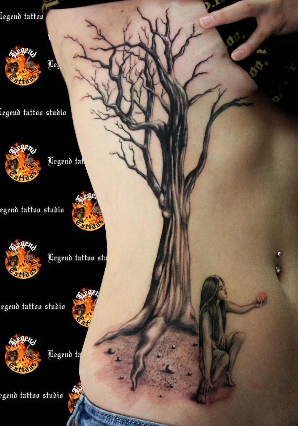 tatuaje de arbol