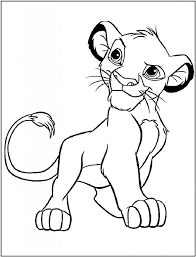 Free Printable Simba Coloring Sheet for Kids - Download it