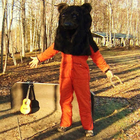 Ukulele Russ in bear suit