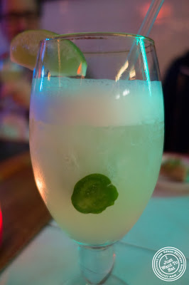 image of jalapeño margarita at El Maguey Y La Tuna on the Lower East Side, NYC, New York