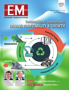 EM Efficient Manufacturing - June 2017 | TRUE PDF | Mensile | Professionisti | Tecnologia | Industria | Meccanica | Automazione
The monthly EM Efficient Manufacturing offers a threedimensional perspective on Technology, Market & Management aspects of Efficient Manufacturing, covering machine tools, cutting tools, automotive & other discrete manufacturing.
EM Efficient Manufacturing keeps its readers up-to-date with the latest industry developments and technological advances, helping them ensure efficient manufacturing practices leading to success not only on the shop-floor, but also in the market, so as to stand out with the required competitiveness and the right business approach in the rapidly evolving world of manufacturing.
EM Efficient Manufacturing comprehensive coverage spans both verticals and horizontals. From elaborate factory integration systems and CNC machines to the tiniest tools & inserts, EM Efficient Manufacturing is always at the forefront of technology, and serves to inform and educate its discerning audience of developments in various areas of manufacturing.