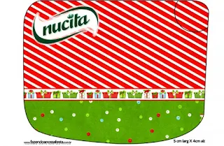 Christmas in Stripes, Free Printable Nucita labels. 