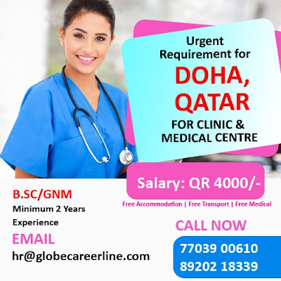 Urgently Required Nurses for Clinic & Medical Centre in Doha, Qatar