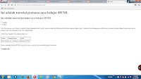 Belajar HTML tingkat dasar