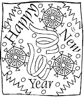 New Year Coloring Pages