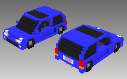 voxel car mid-engine hatchback