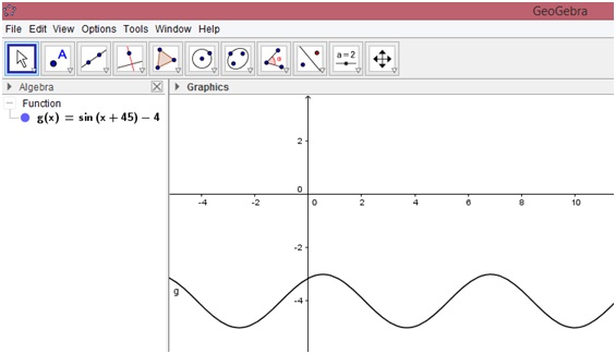 Menggambar grafik fungsi dengan aplikasi geogebra 