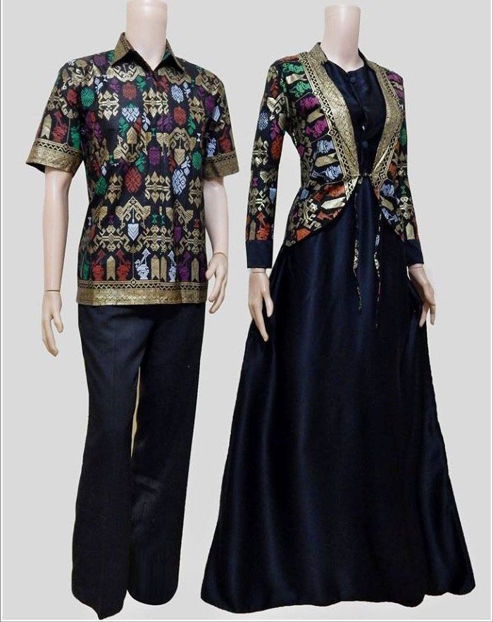  24 model  baju  batik  muslim couple  modern terbaru dan 