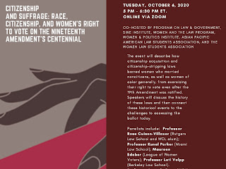 A Symposium on Race, Citizenship and Women's Right to Vote