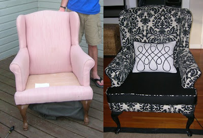 Wingback Chair Slipcovers on The Whimsical Wife  Slipcover Or Not To Slipcover