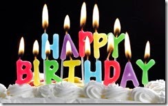 Happy birthday candles