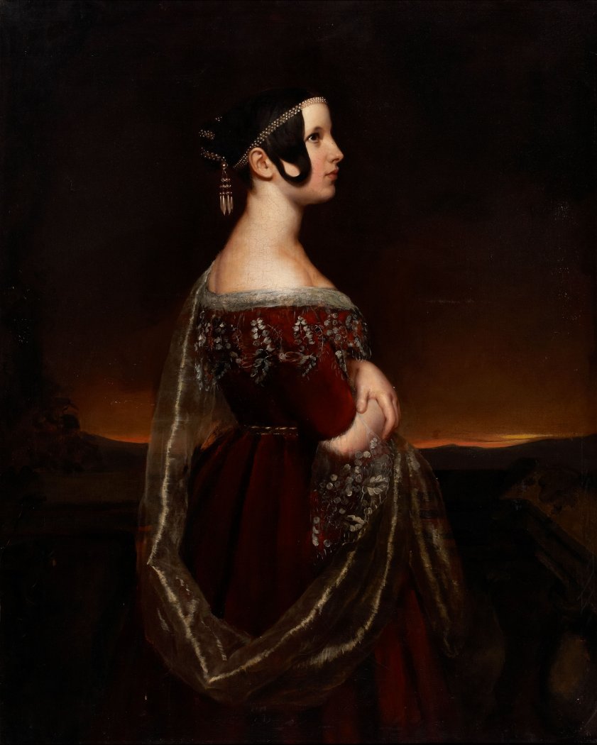 Ary Scheffer lady pearls