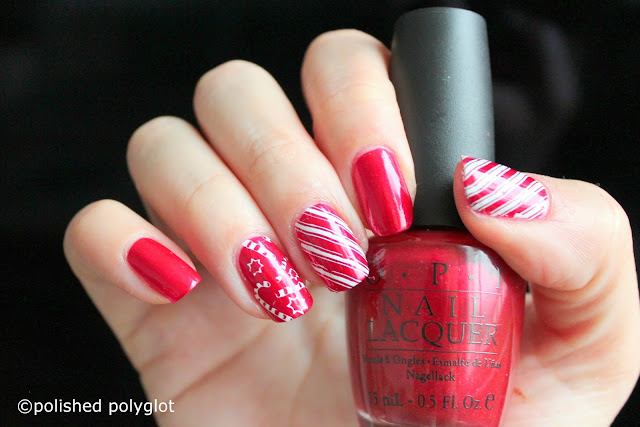 Nail art │ Candy cane nails