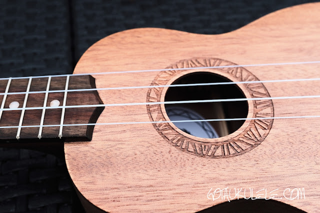 Dean UKE DS MAH Ukulele sound hole