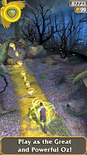 Screenshots of the Temple Run: Oz for Android tablet, phone.