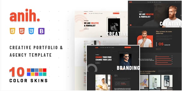 Creative Agency & Portfolio Showcase Bootstrap Template