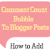 Add A Comment Count Bubble To Blogger Post Titles
