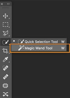 Photoshop magic wand tool